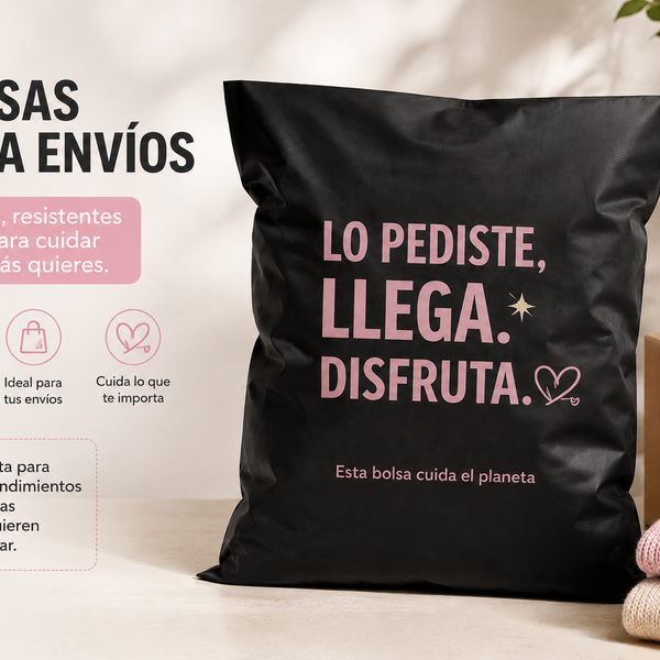Pack 50 Bolsas Premium Negra Nuevo Diseño 70 Micrones 30x40 cm – Material Reciclado
