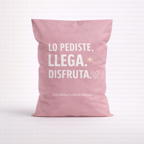 Pack 50 Bolsas Premium Rosa Nuevo Diseño 17 x 30 cm – Material Reciclado