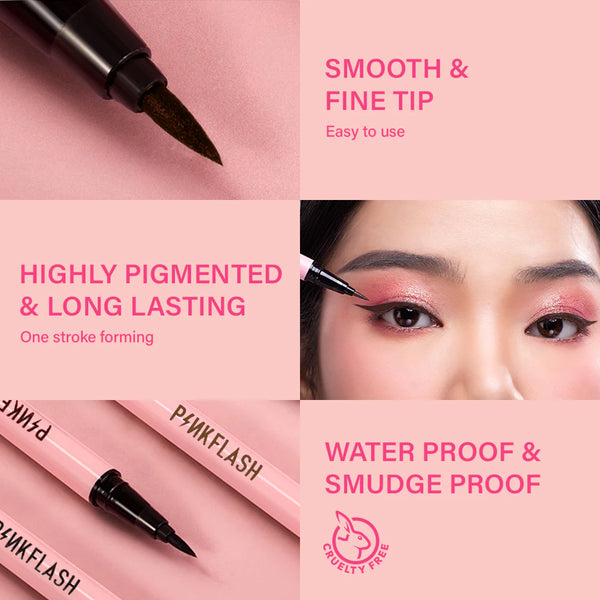 Delineador Cafe a Prueba de Agua OHMYLINE WATERPROOF EYELINER