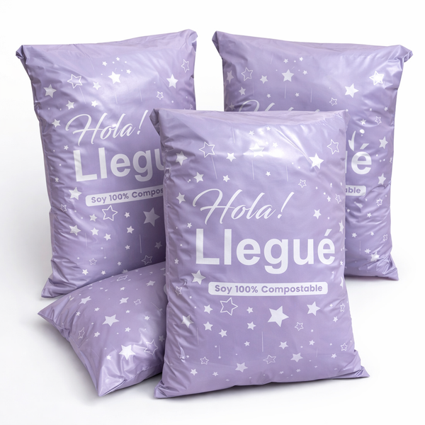 Pack 50 Bolsas Compostable Envio Autoadhesiva 38x52