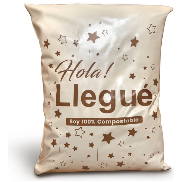 Pack 100 Bolsas Compostable Envio Autoadhesiva 35x45