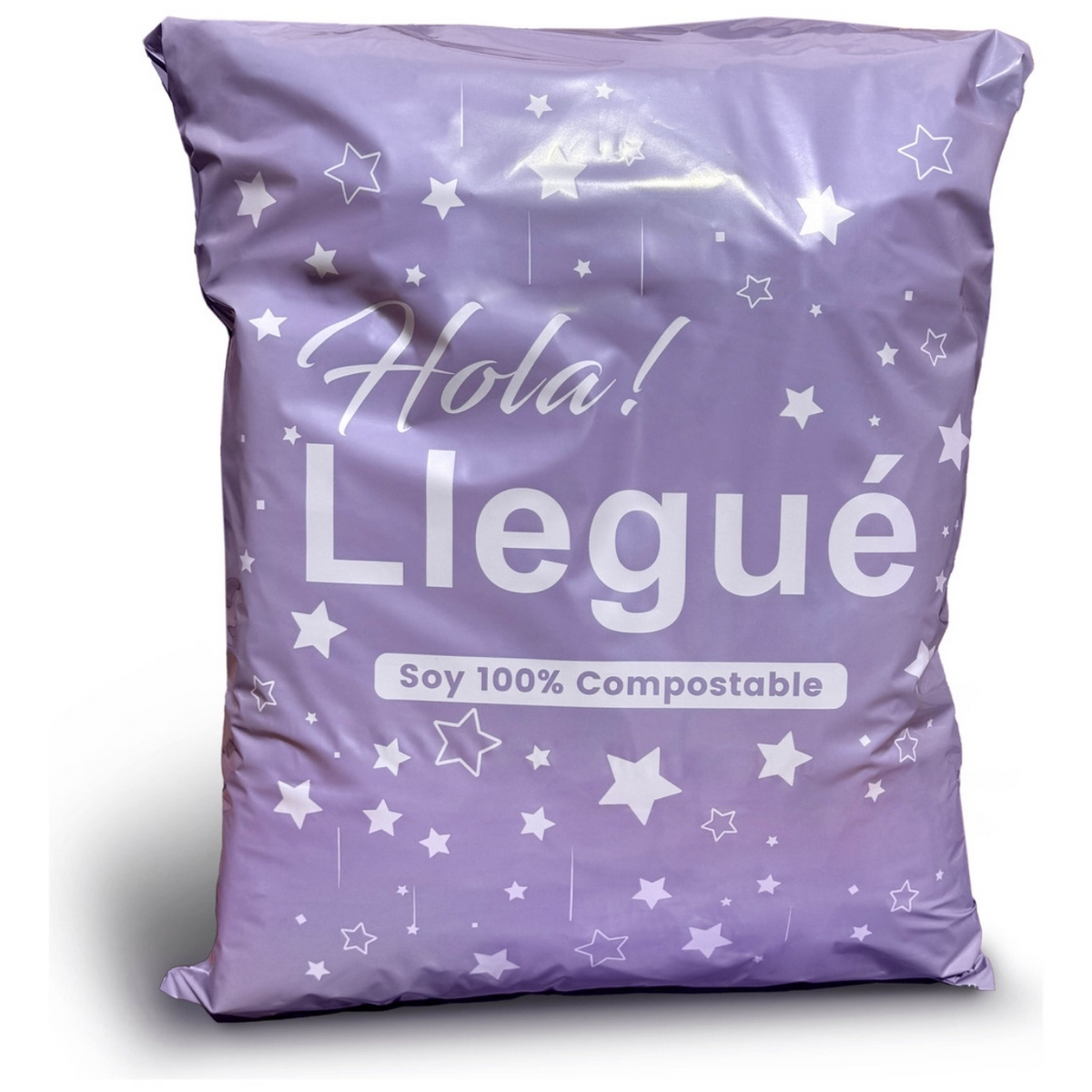 Pack 100 Bolsas Compostable Envio Autoadhesiva 38x52