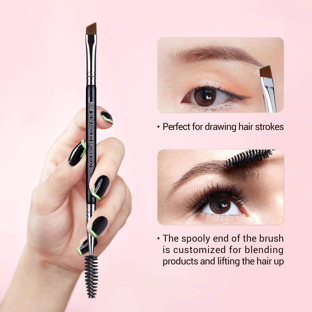 Doble Brocha para Cejas Dual-head Eyebrow Eyelash Brush 232