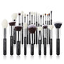 Set 25pcs Brushes Set Black & Silver T-175