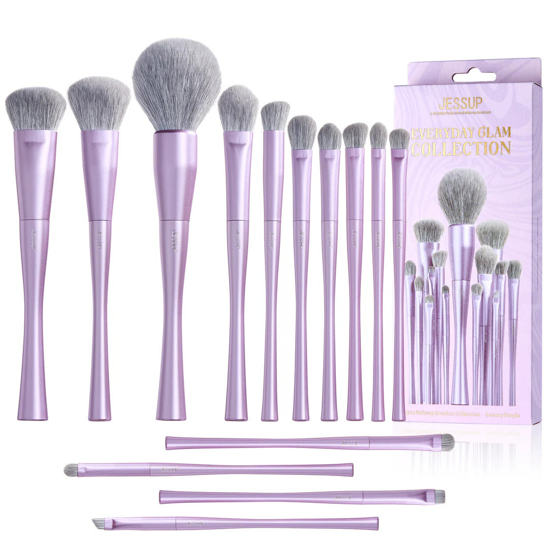 Luxury Purple Makeup Brush Set 14pcs T512