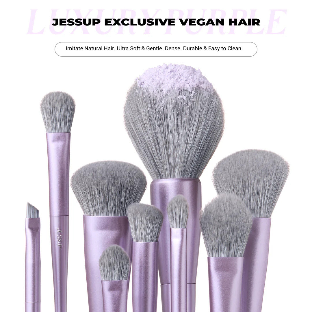 Luxury Purple Makeup Brush Set 14pcs T512