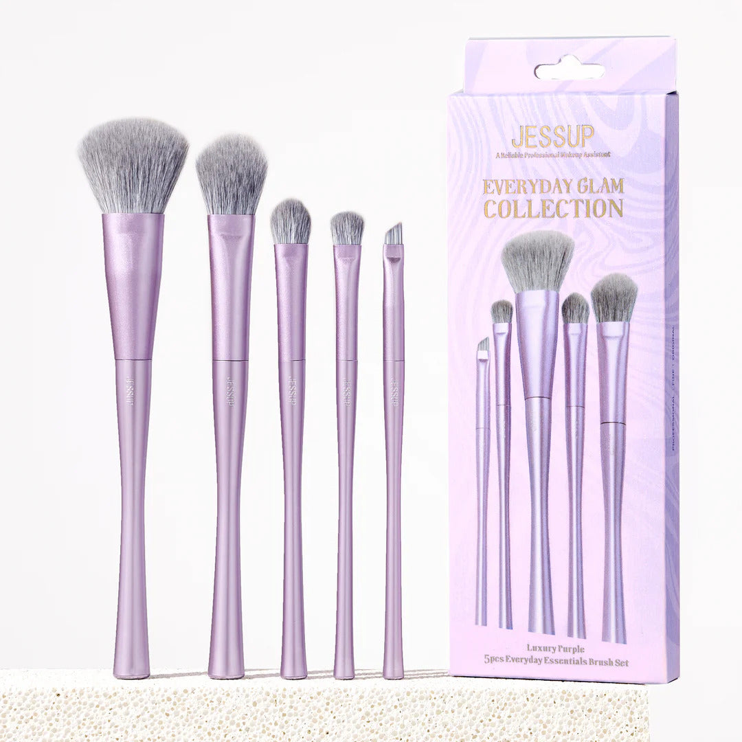 Luxury Purple Everyday Essentials – Set de Brochas 5 Piezas